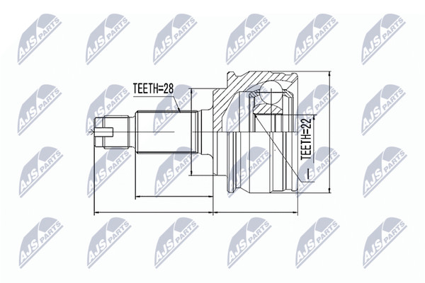 Nty Gelenksatz, Antriebswelle NPZ-SU-029-image