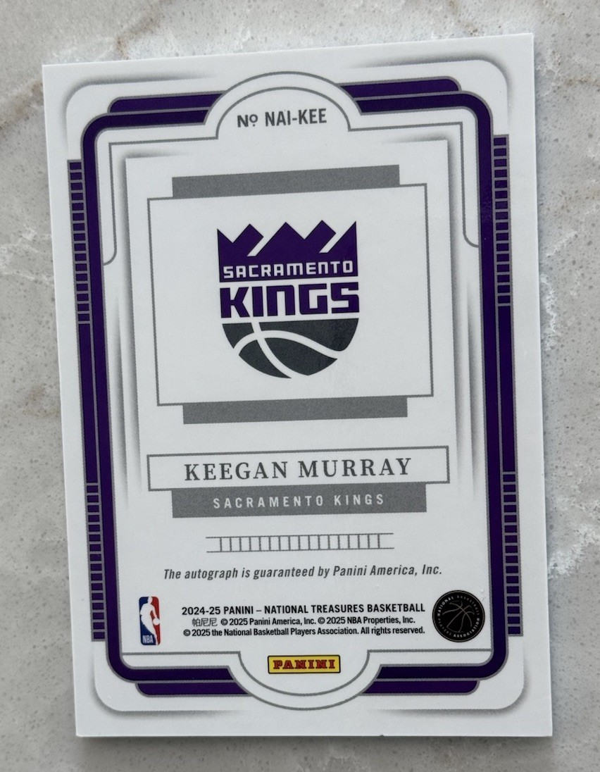 2024-25 Panini National Treasure - National Archives Auto Keegan