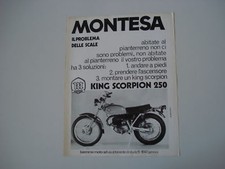 advertising Pubblicità 1971 MONTESA KING SCORPION 250