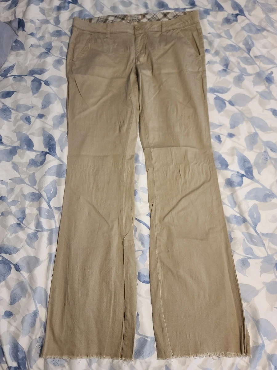 Arizona Jean Co. Khaki Pants Size 13 Long Juniors Stretchy Bootcut Womens  Flare