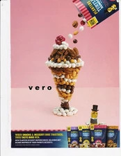 PLANTERS nut ad magazine print page clipping 2016 vtg MR PEANUT dessert mix