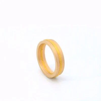 Trauring, Ehering mattiert Gelbgold 750 18 KT Größe 53,5 - Bild 1 von 3