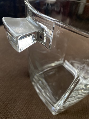 VTG Hand Blown Glass Large Ice Bucket Metal Handmade Lid Ram Goat One Of A Kind - Picture 7 of 12