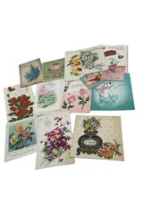 Lot of Cottagecore Greeting Cards Floral Valentine Birthday Vintage
