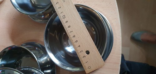 5 Eisschalen , Suppenschalen Schalen Edelstahl - Bild 5 von 6
