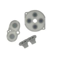  NEW Nintendo Game Boy Color GBC System Button Rubber Pads Set Clear