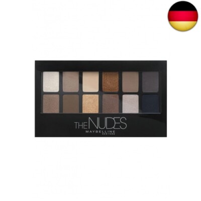 Maybelline New York Lidschatten Palette, The Nudes Palette, 12 Farben