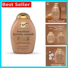 Brazilian Keratin Smooth Shampoo 385ml - Infused with Coconut Oil & Glossy Shine 15.56 per litre