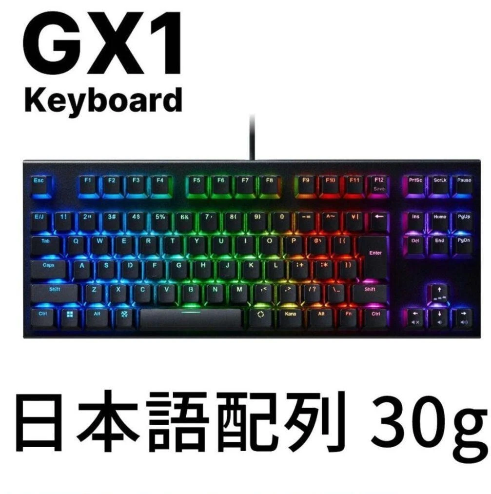Topre REALFORCE GX1 X1UC13 Keyboard 30g Japanese Layout USB Black