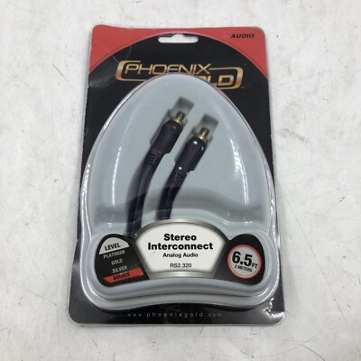 Phoenix Gold Stereo Interconnect 3.3 ft Analog Audio Music NOS Open Box