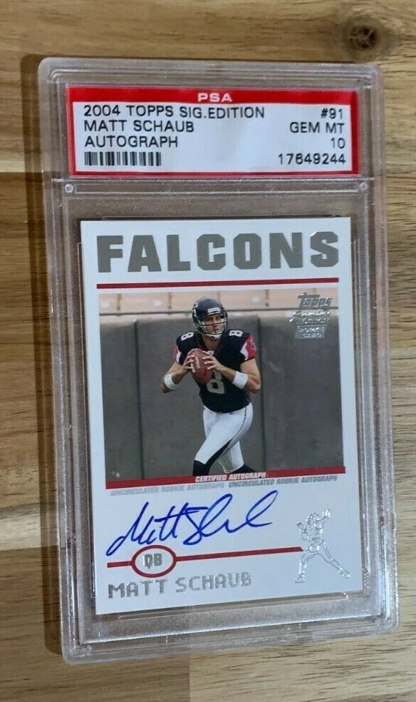 Matt Schaub Topps Signature Edition #91 Autograph