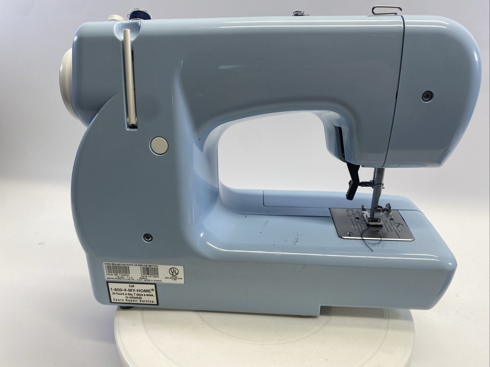 Kenmore Mini Ultra Sewing Machine Blue With Cord Model 385. 11206300 eBay