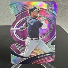 2021 Panini Spectra Alex Bregman #46 Neon Pink Prizm Die-Cut #/35 Houston Astros