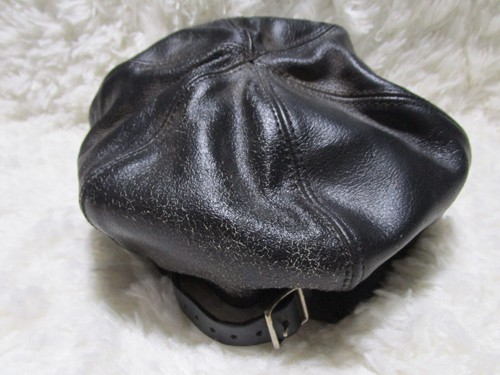 Vintage Harley Davidson Hat Cap Strapback Black Leather Chain Rivets - Picture 4 of 12