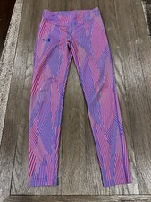 Mens Under Armour Jock Spandex Tights Compression Pants Purple Red XS