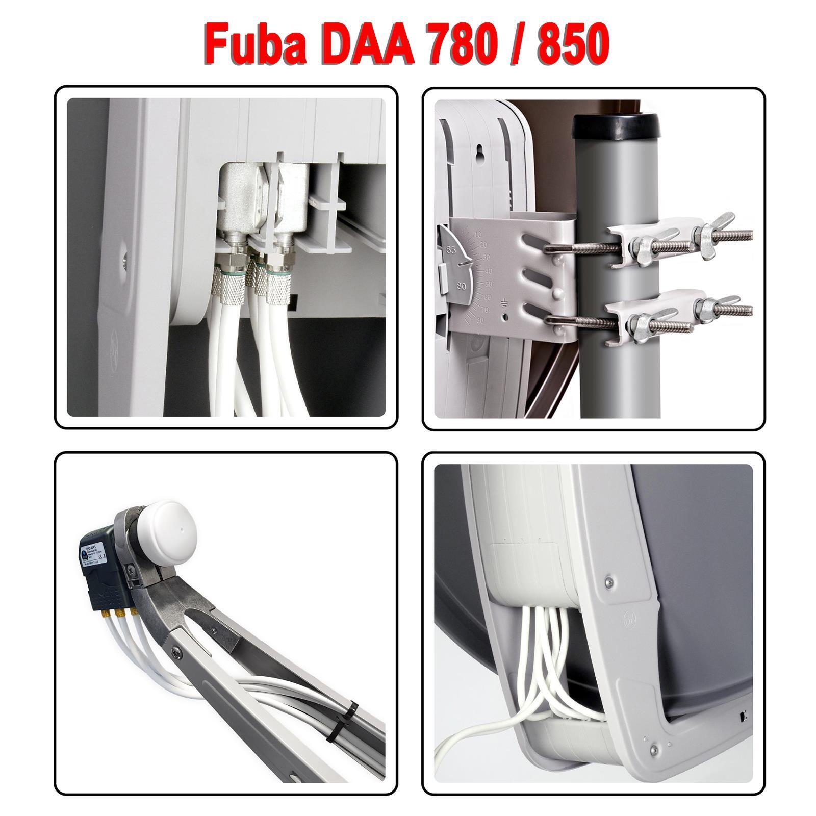 Thumbnail - Fuba Daa 650 / 780 / 850 Alu Satellitenschüssel Sat Antenne Anlage