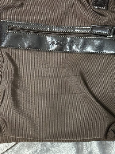 Giorgio Armani Messenger Bag. Silver Hardware, Old, See Pic For More Info - Picture 8 of 11