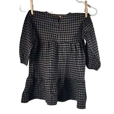 zara black and white checkered dress Zara Trafaluc Black and White Plaid V-Neck Mini Dress  SilkRoll