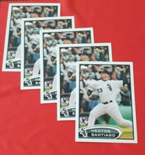 2012 Topps Update US98 Hector Santiago 5 Count Rookie Card Lot Chicago White Sox