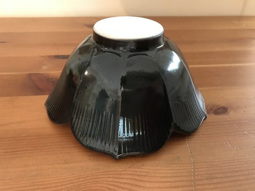 Black Petal Floral Tulip Bowl Candy Dish - Picture 5 of 8