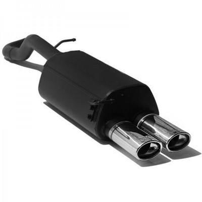 muffler for VW Golf IV Hatchback 2.0i 85kW 1997-2004 Double Oval Tips 95x65mm