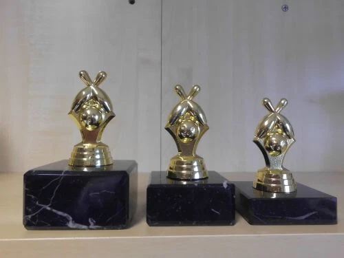 Kegeln Pokal Figur 3er Serie Turnier Kids Trophäe Kegler Pokale m. Gravur (PF15)