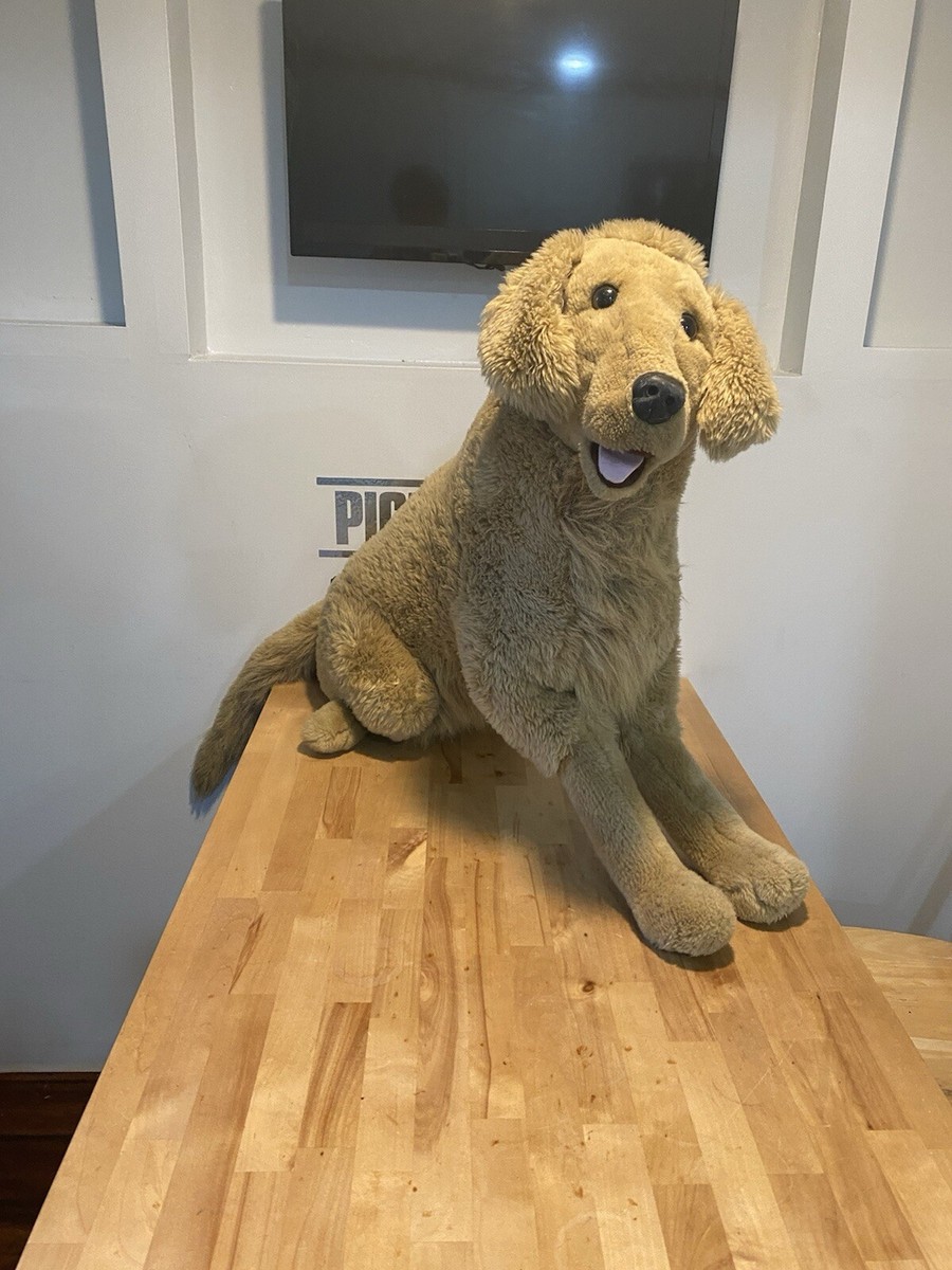 Melissa and Doug Large Dog Plush Lifelike Golden Retriever Stuffed