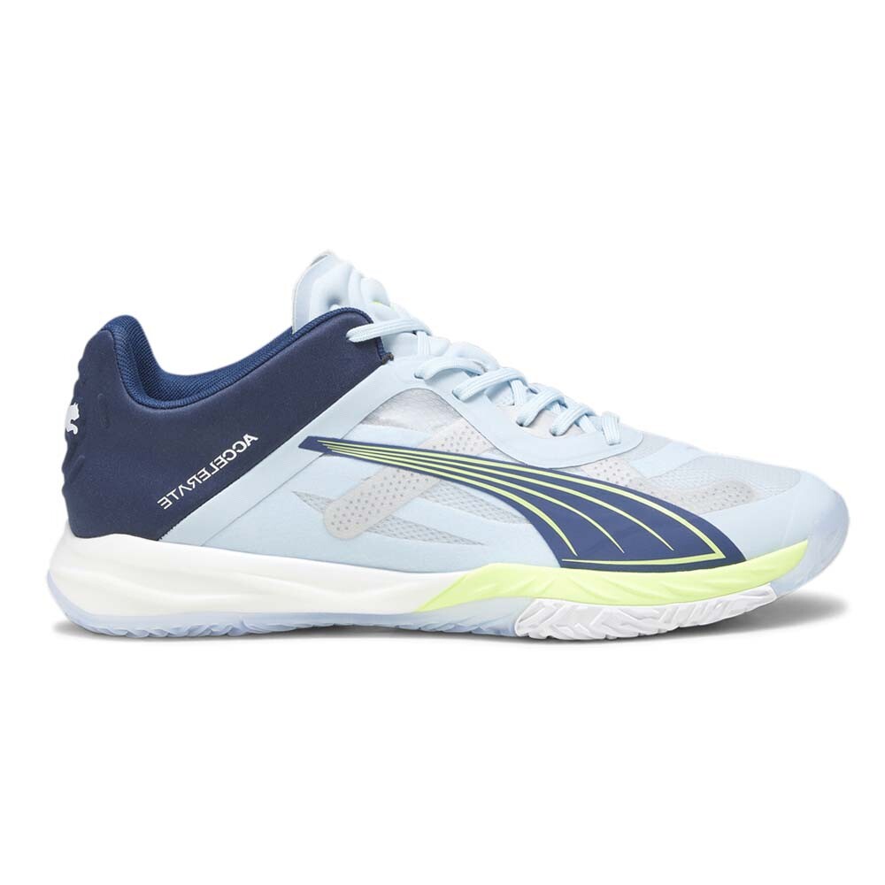 Спортивная ракетка Puma Accelerate Nitro Sqd Мужские синие, серебристые кроссовки Athletic Sh