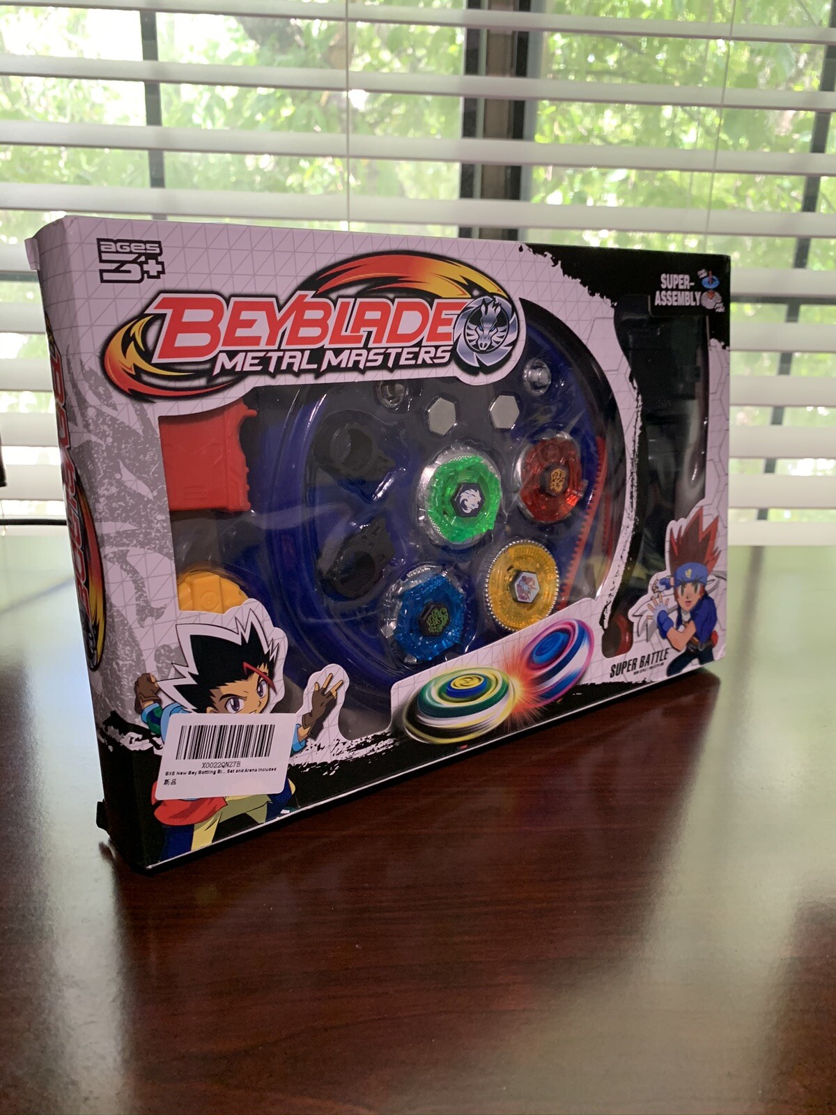 Beyblade Metal Masters Super Battle Top Toy Set Beystadium Included