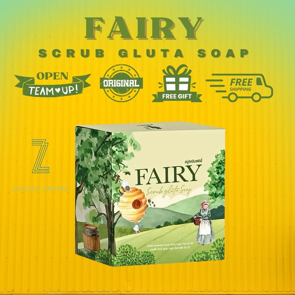 PROMO [ BUY 3 FREE 2 ] FAIRY SCRUB GLUTA SOAP 2 IN 1 SCRUB & SOAP | 60g - Image 2 of 4