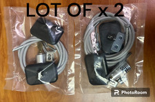  Lot X 2 NEW - BMS LOC Notebook Computer Hook LOC Security Cable Kit .