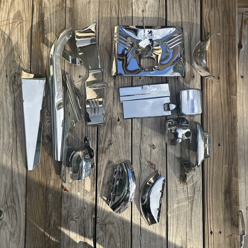 OEM Harley Davidson Chrome Primary Belt Cover Horn Light Inner Covers Set