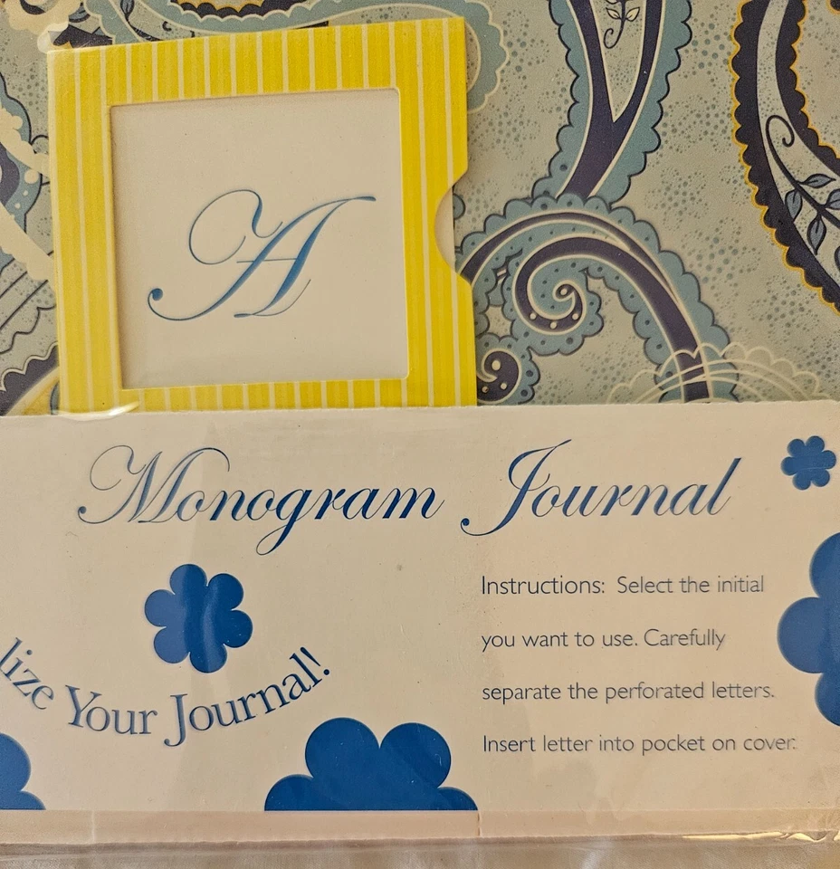 Blue Monogram Journal Individualize Your Journal A-Z Letters Included - Image 2 of 4