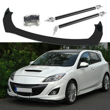 For Mazda 3 Mazdaspeed3 Front Bumper Lip Splitter Spoiler2xstrut Rods Bars