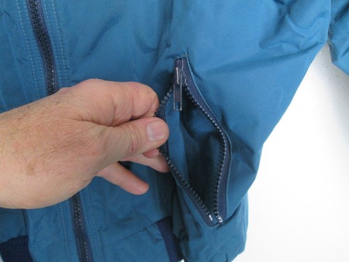 Chaqueta De Colección Patagonia Nylon y Vellón Hecha en EE. UU. Rara Etiqueta Grande Azul talla 11/12 - Imagen 7 de 15