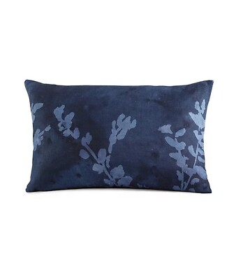 Michael Aram Shadow Branch Blue King Sham 20''x 36   Indigo Viscose/Linen $100