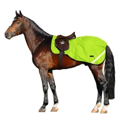 HORSEMASTERS HM Pferdetuch wasserdicht/Fleecefutter Pferdedecke mit Hi-Vis Funktionen