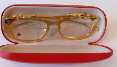 cartier gold glasses