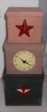 Hat Box Set Is Clock set of 3 battery not included 1 aa battery hats hocked toge