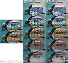 12 Maxell 376 SR626W Silver Oxide 0 MERCURY Batteries Hologram