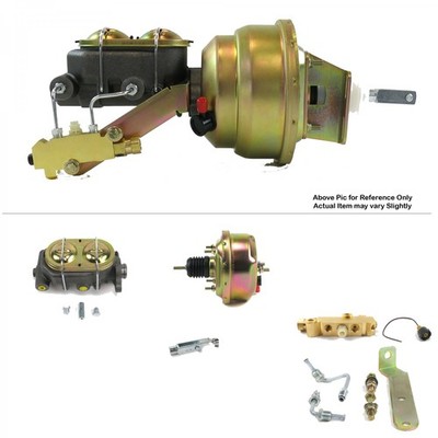 1967-1969 Chevy Camaro FW Mount Pwr 7'' Single Brake Booster Kit LS Disc / Drum 