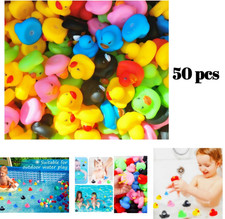 50pcs Rubber Ducks in Bulk,Assortment Duckies for Jeep Ducking Floater Bath Toys