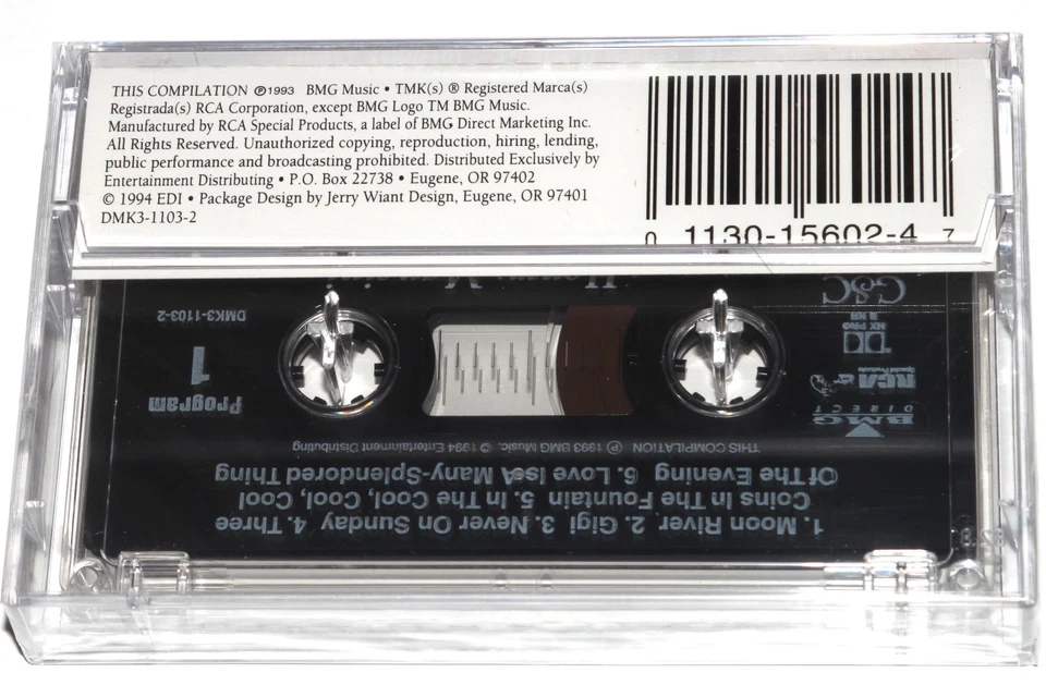 The Best Of Henry Mancini - Piano & Orchestra (Cassette Tape 1994) NEW SEALED - Image 2 of 4