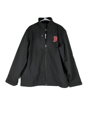 GIII Sports By Carl Banks Mens Tri-Blend Full Zip Jacket Long Sleeve Sz M Black