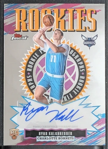 Ryan Kalkbrenner #RFA-RK 2025 Topps Finest Rookie Autograph Hornets RC