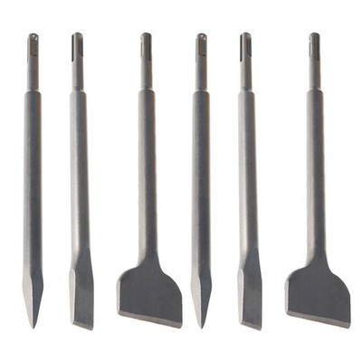 6 Pcs SDS plus Chisel Set Concrete Drill Bit Set Rotary Hammer Bits