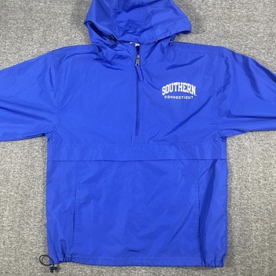 Southern Connecticut Champion blue windbreaker Size S for those cold rainy Night