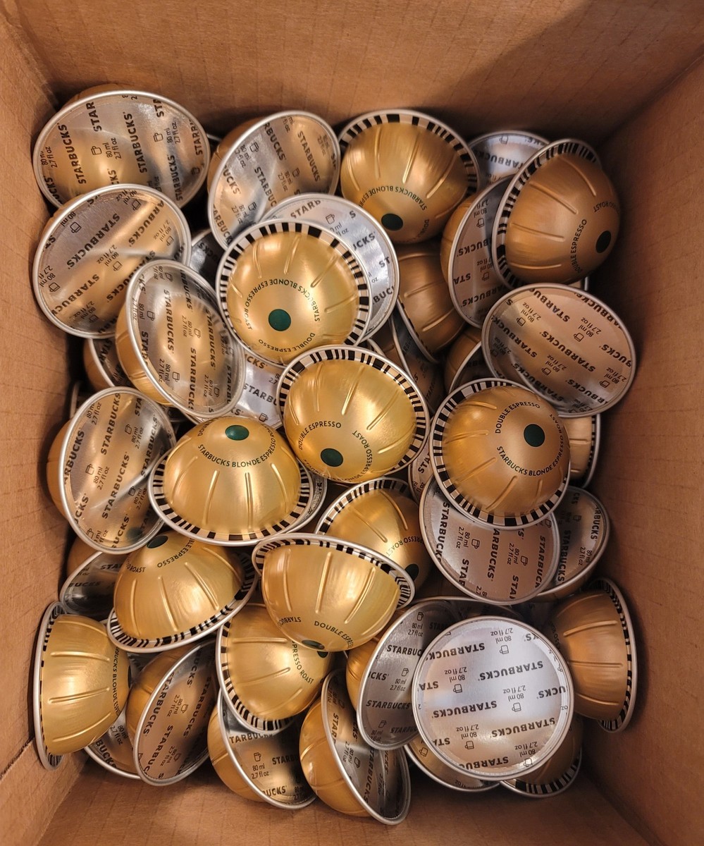 Starbucks Nespresso Vertuo Pods 64 CT Double Espresso Blonde Roast