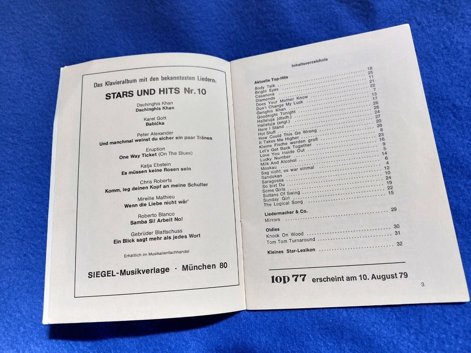 top Schlagertextheft Nr. 76, mit Autogrammkarte PATRICK HERNANDEZ, 1979. - Bild 3 von 4
