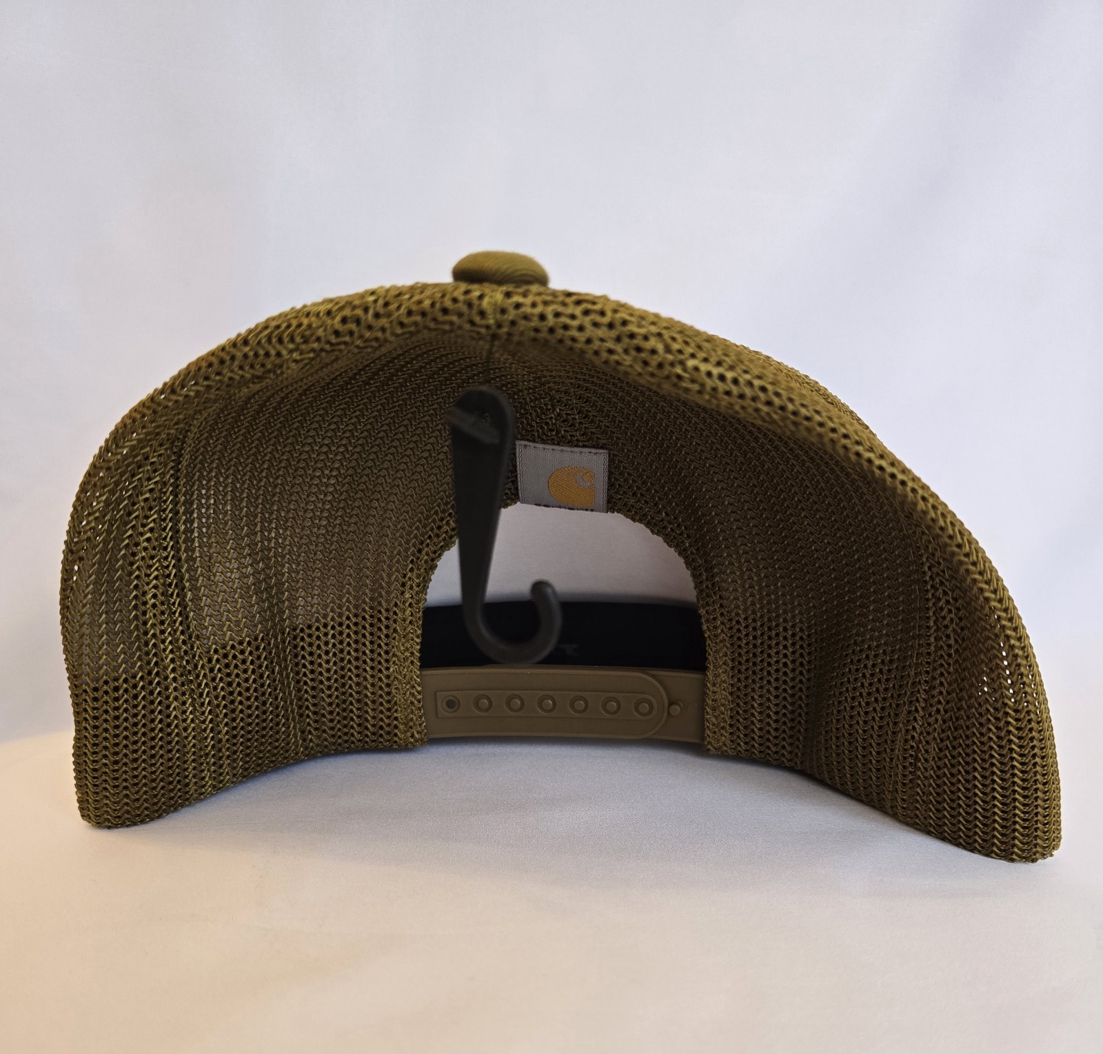 Carhartt RuggedFlex Twill Mesh Back Script Patch Cap Golden Grass One Size image 3
